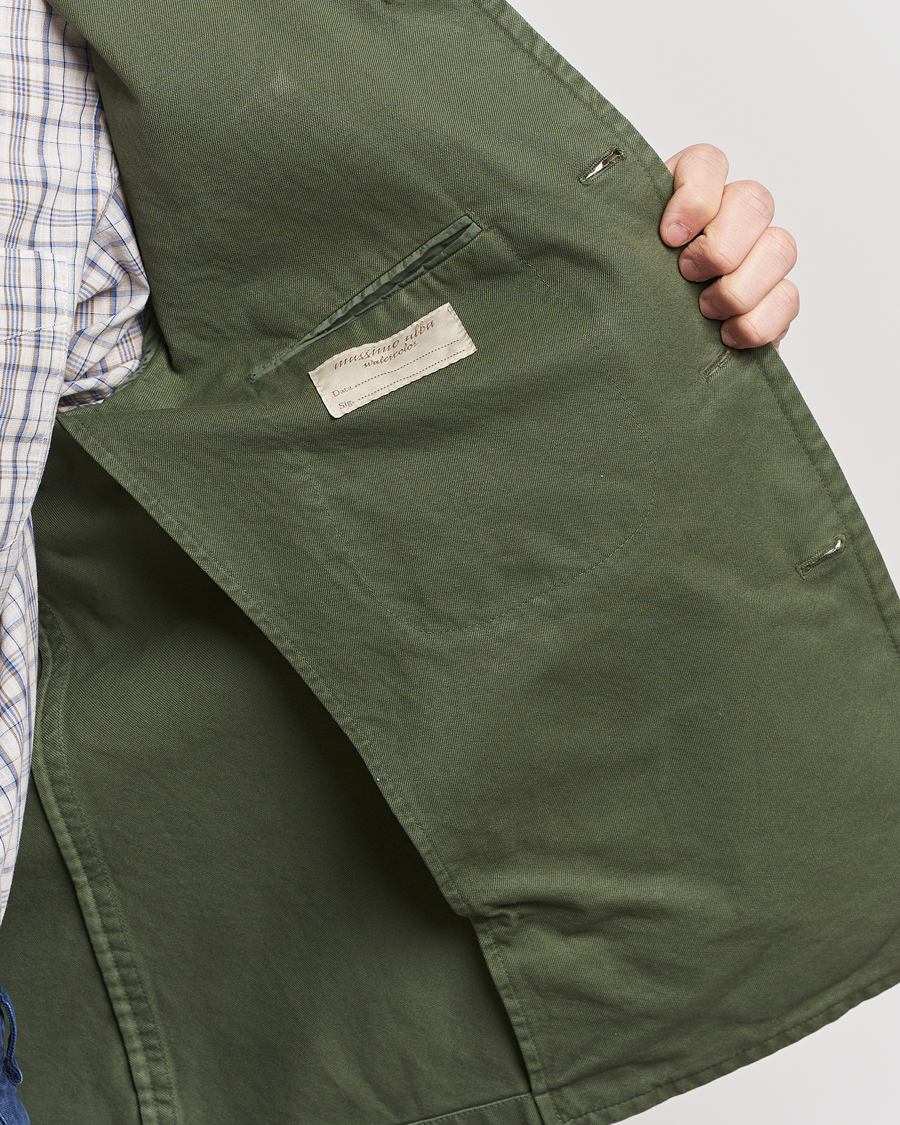 Heren | Jassen | Massimo Alba | Solex Cotton Work Jacket Military Green