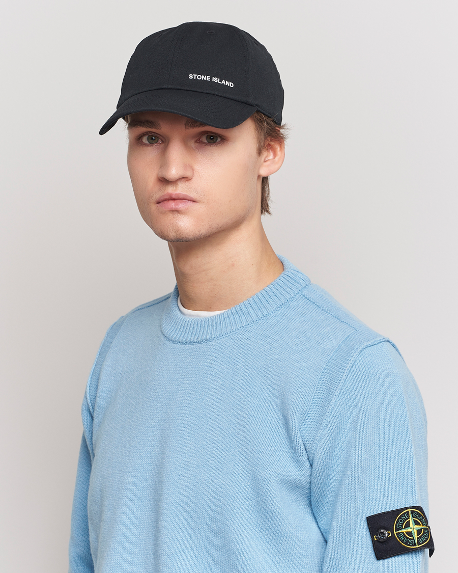 Heren | Stone Island Small Logo Cap Black | Stone Island | Small Logo Cap Black