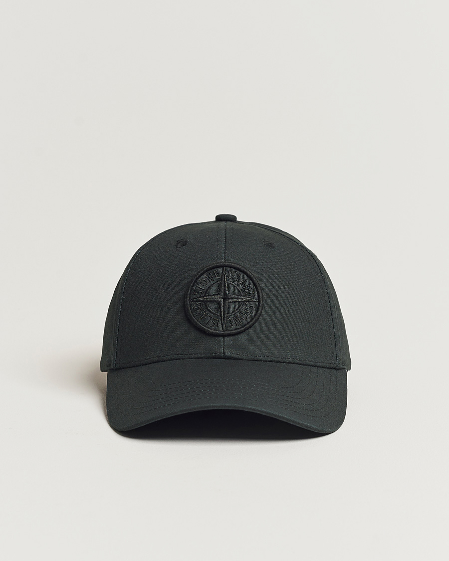 Heren | Stone Island Classic Cotton Cap Black | Stone Island | Classic Cotton Cap Black