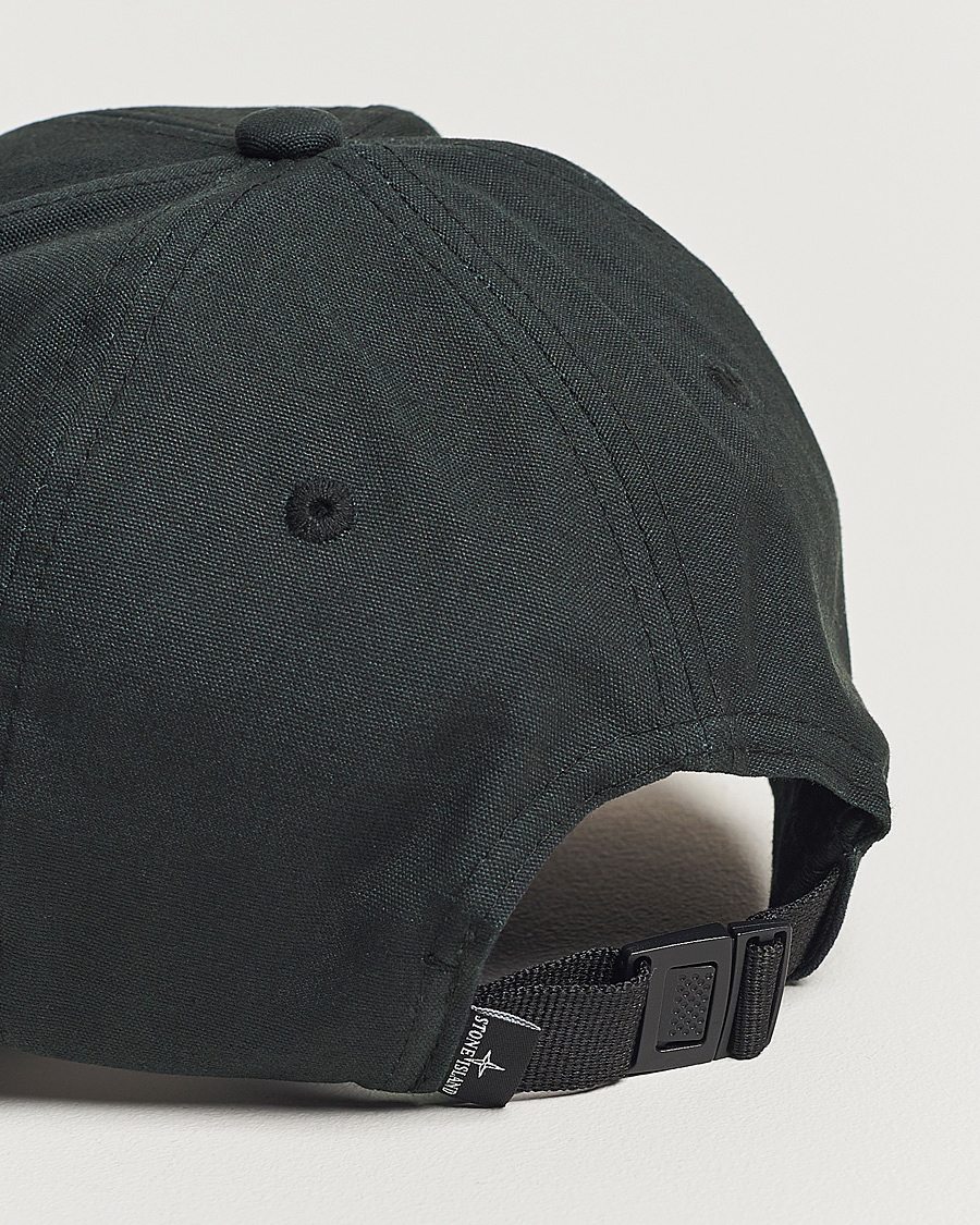 Heren | Stone Island Classic Cotton Cap Black | Stone Island | Classic Cotton Cap Black