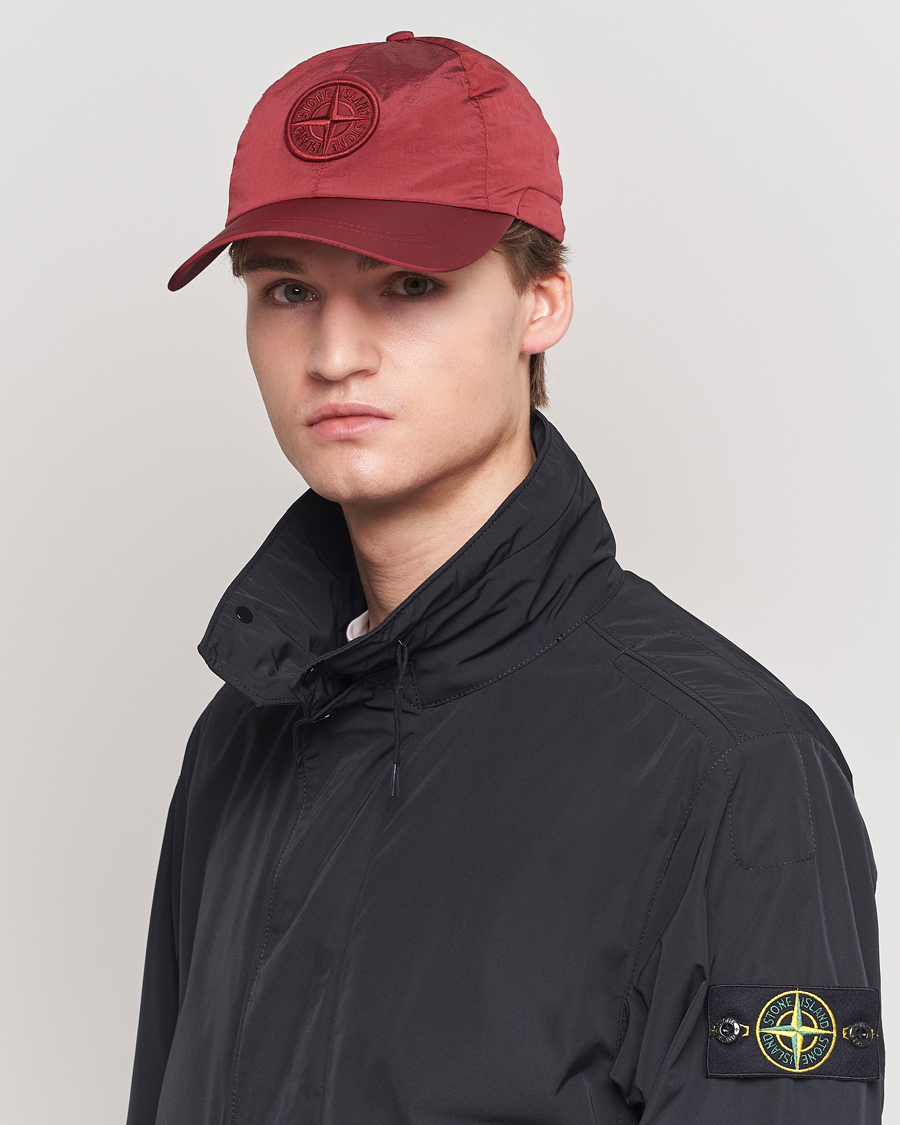 Men | Hats & Caps | Stone Island | Nylon Metal Cap Red