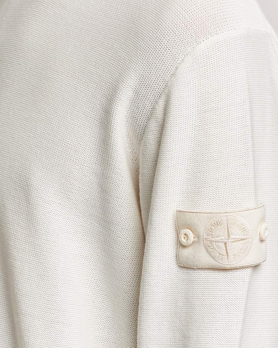 Heren | Truien | Stone Island | Ghost Knitted Cotton/Cashmere Sweater Natural Beige