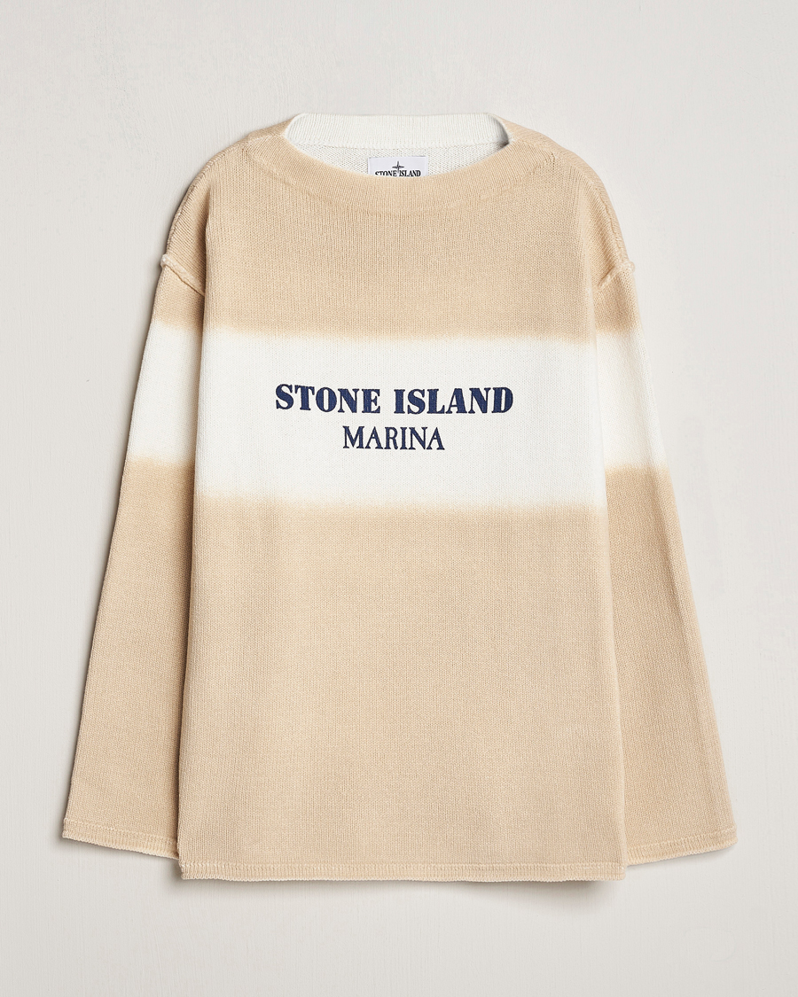 Heren | Truien | Stone Island | Marina Organic Cotton Sweater Natural Beige
