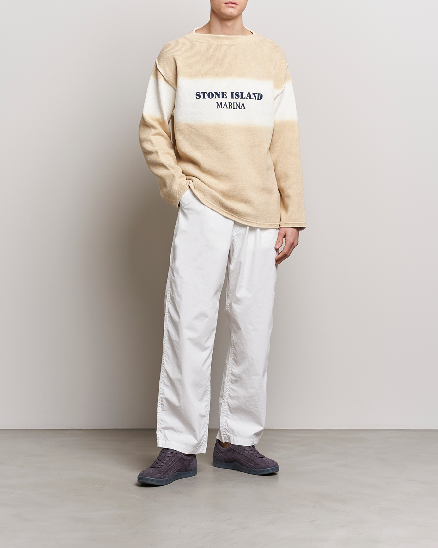Heren | Truien | Stone Island | Marina Organic Cotton Sweater Natural Beige