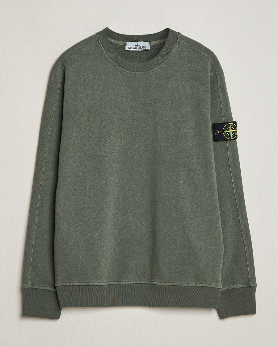 Heren | Truien | Stone Island | Garment Dyed Cotton Old Effect Sweatshirt Musk