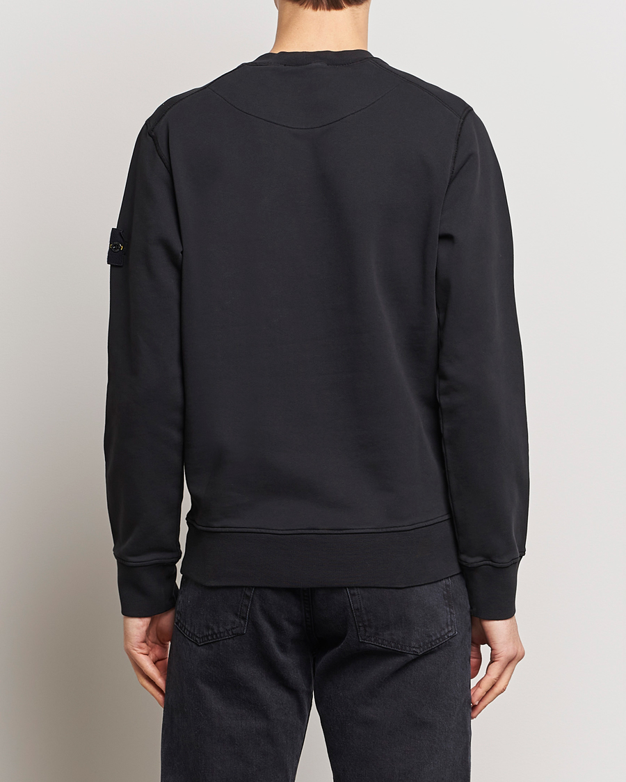Heren | Truien | Stone Island | Garment Dyed Cotton Sweatshirt Black