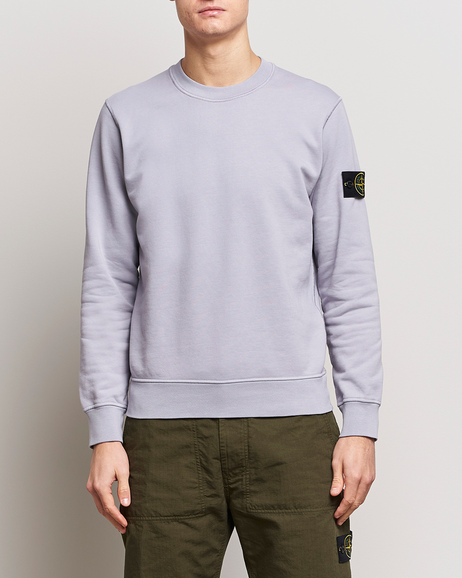 Heren |  | Stone Island | Garment Dyed Cotton Sweatshirt Dust