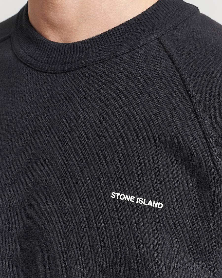 Heren | Truien | Stone Island | Heavy Cotton Fleece Sweatshirt Black