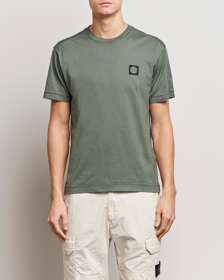 Heren |  | Stone Island | Garment Dyed Cotton Jersey T-Shirt Musk