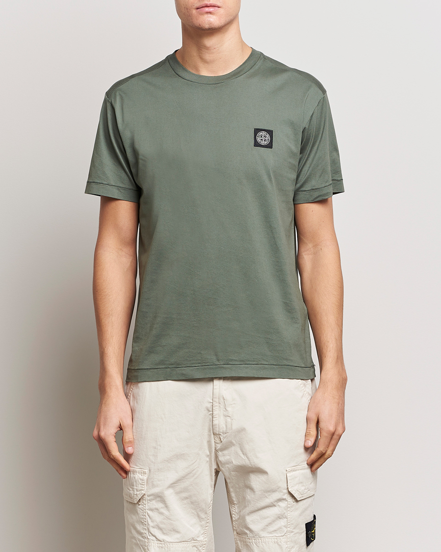 Heren | Kleding | Stone Island | Garment Dyed Cotton Jersey T-Shirt Musk