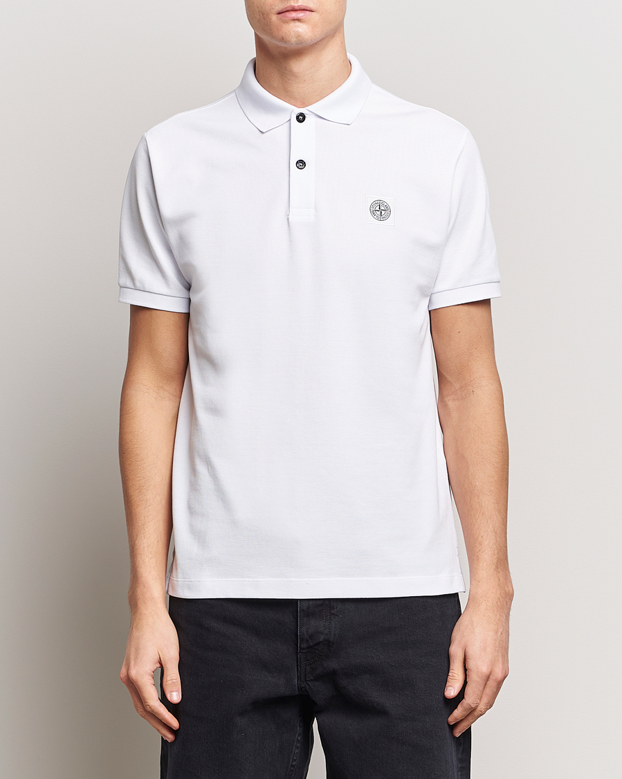 Heren |  | Stone Island | Organic Cotton Polo White