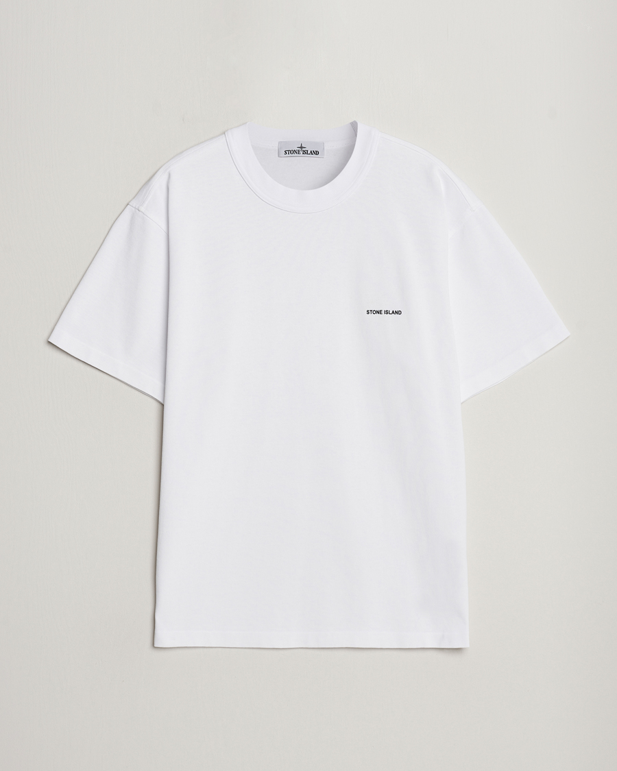 Heren | T-shirts | Stone Island | Cotton Jersey Small Logo T-Shirt White