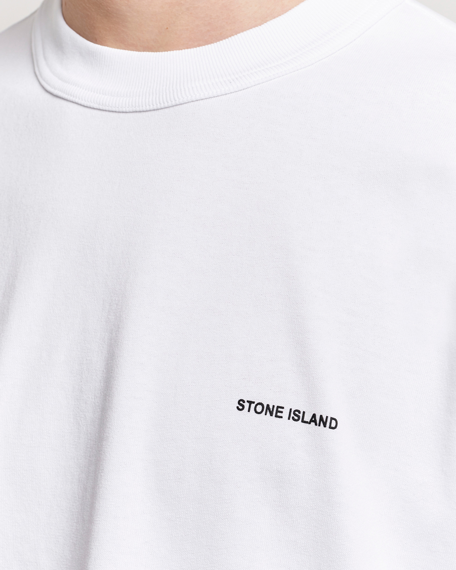 Heren | T-shirts | Stone Island | Cotton Jersey Small Logo T-Shirt White