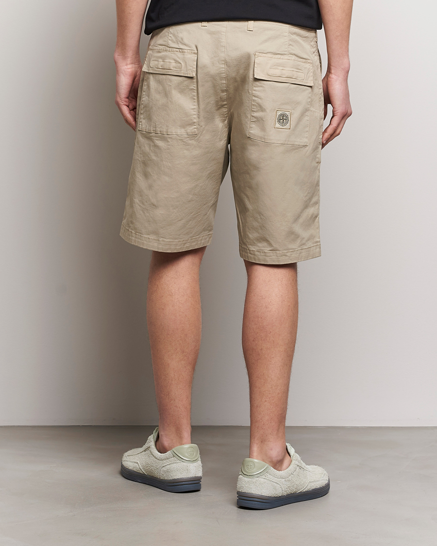 Heren | Korte broek | Stone Island | Supima Cotton Twill Stretch Shorts Sand