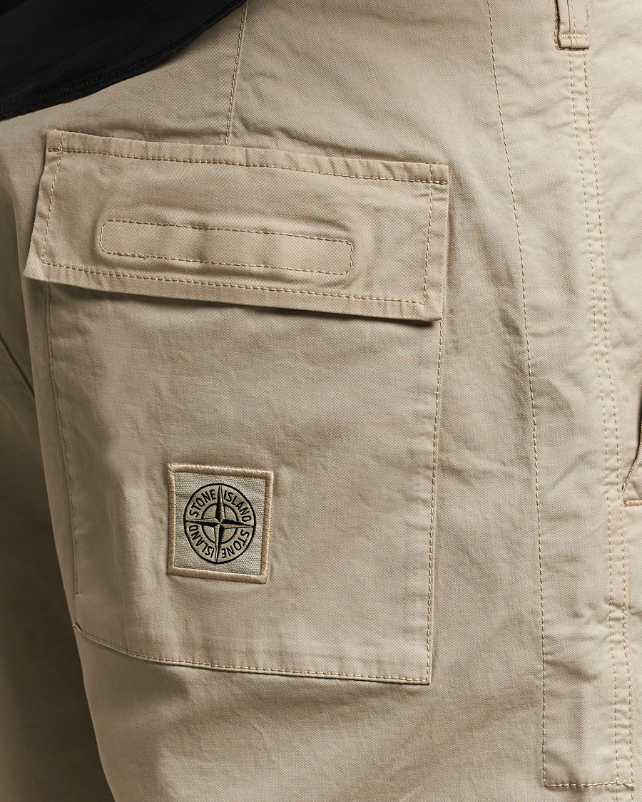 Heren | Korte broek | Stone Island | Supima Cotton Twill Stretch Shorts Sand
