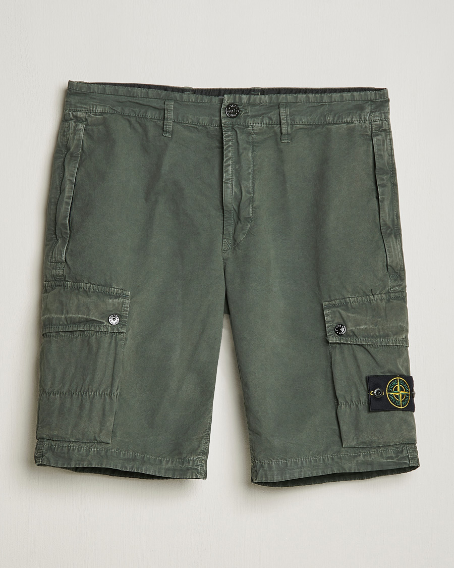 Heren | Korte broek | Stone Island | Brushed Cotton Canvas Cargo Shorts Musk