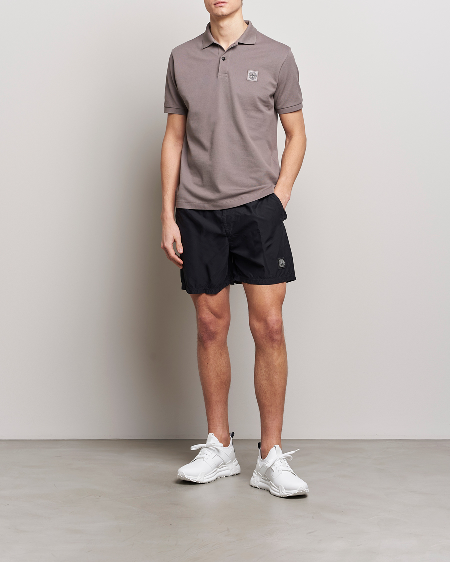 Heren | Zwembroek | Stone Island | Brushed Nylon Swimshorts Black