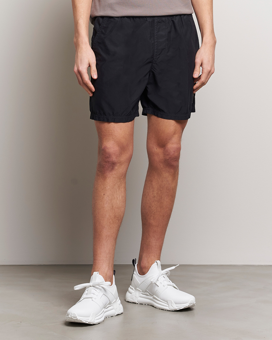 Heren | Kleding | Stone Island | Brushed Nylon Swimshorts Black