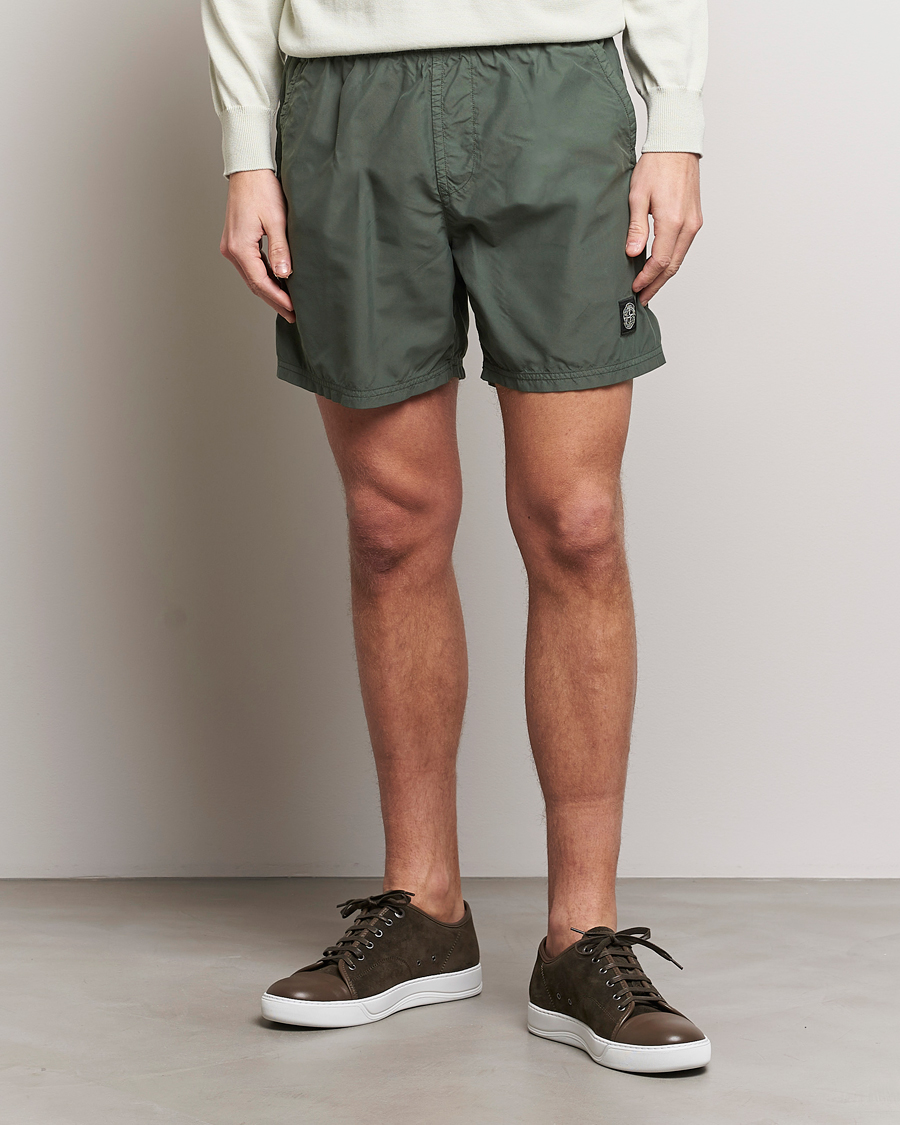 Heren | Stone Island | Stone Island | Brushed Nylon Swimshorts Musk