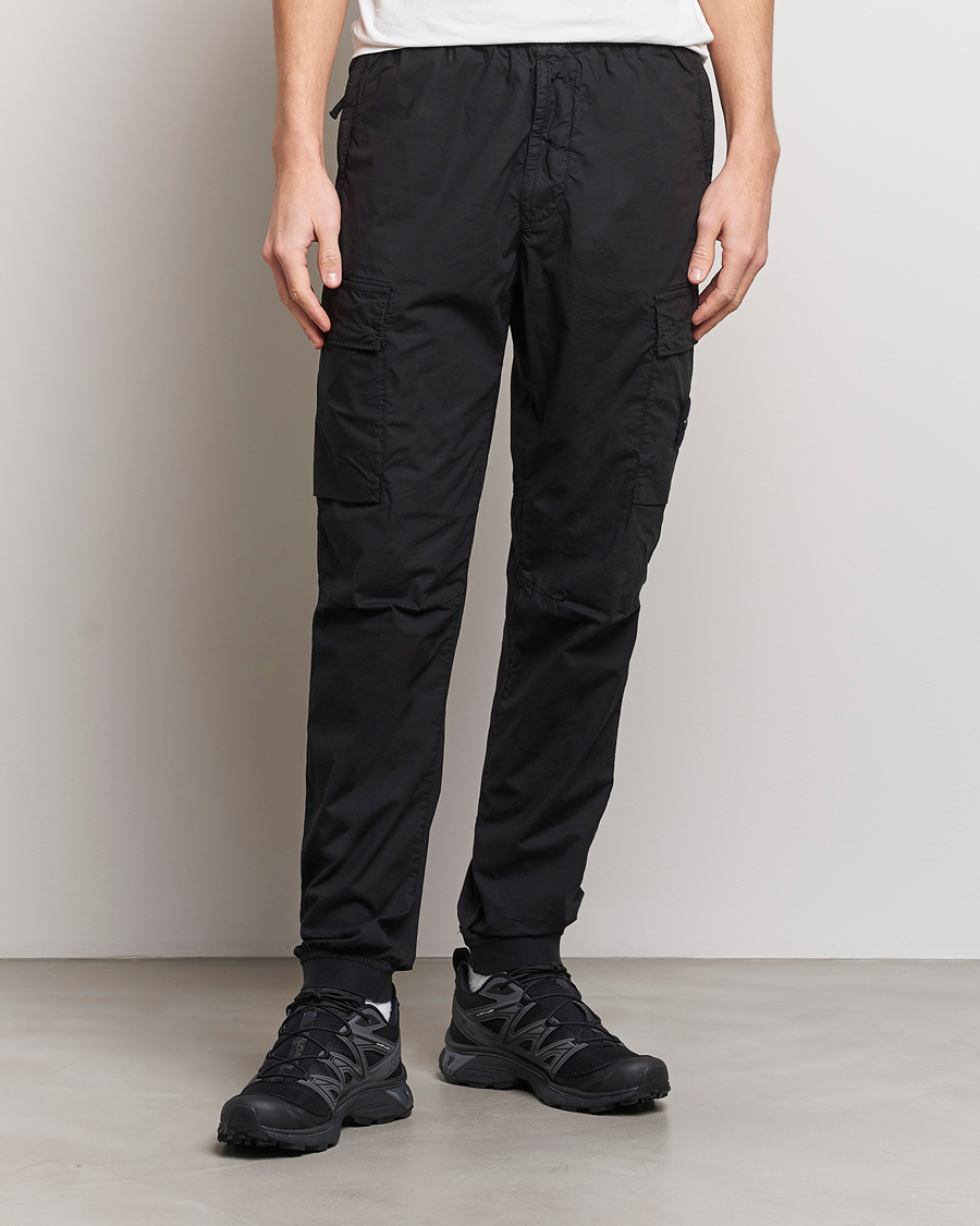 Heren | Kleding | Stone Island | Garment Dyed Drawsting Cargo Pants Black