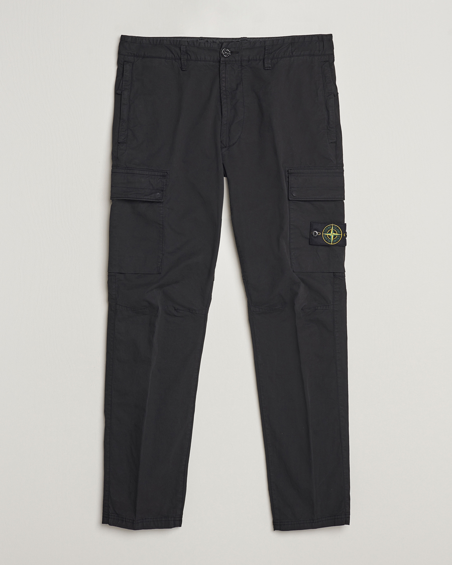 Heren | Broeken | Stone Island | Tapered Supima Cotton Cargo Pants Black
