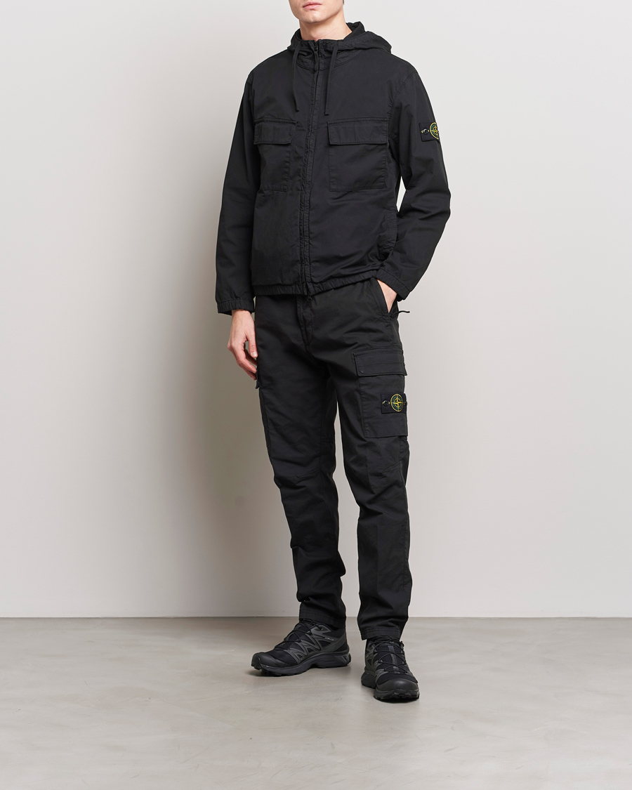 Heren | Broeken | Stone Island | Tapered Supima Cotton Cargo Pants Black