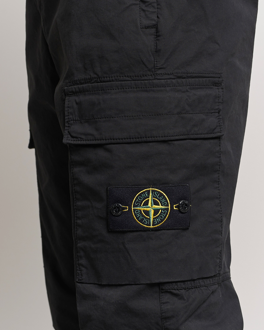 Heren | Broeken | Stone Island | Tapered Supima Cotton Cargo Pants Black