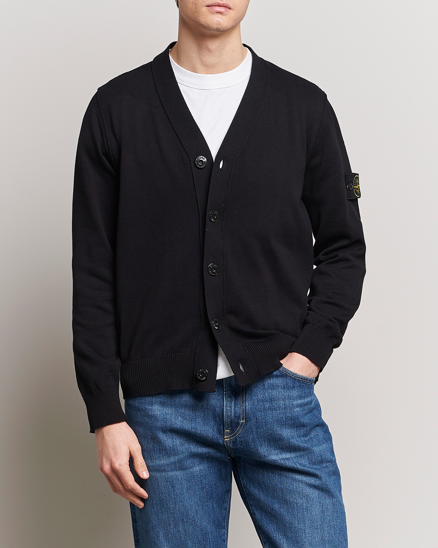 Heren | Nieuwe merken | Stone Island | Soft Organic Cotton Cardigan Black