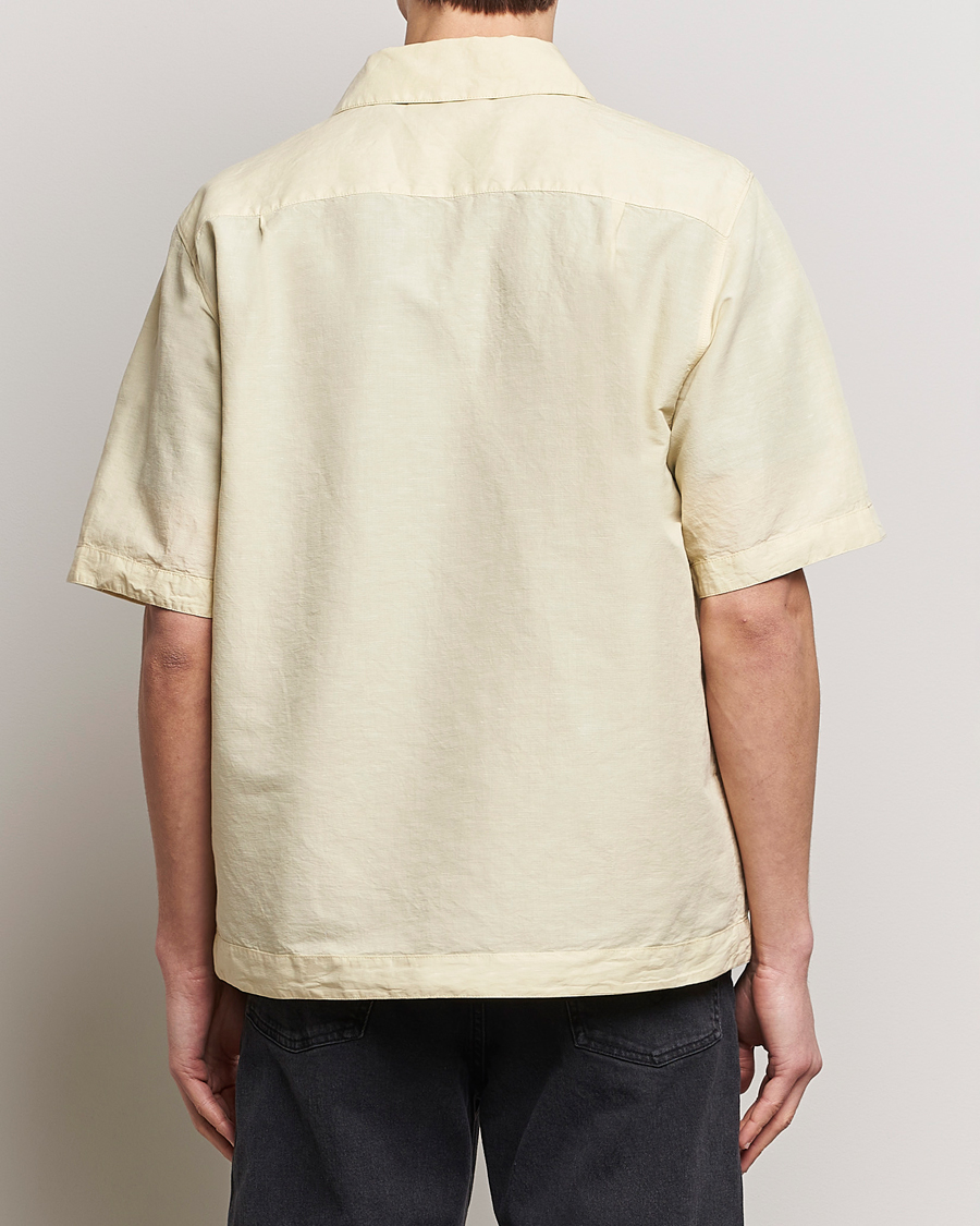 Heren | Overhemden | Stone Island | Cotton/Hemp Short Sleeve Shirts Beige