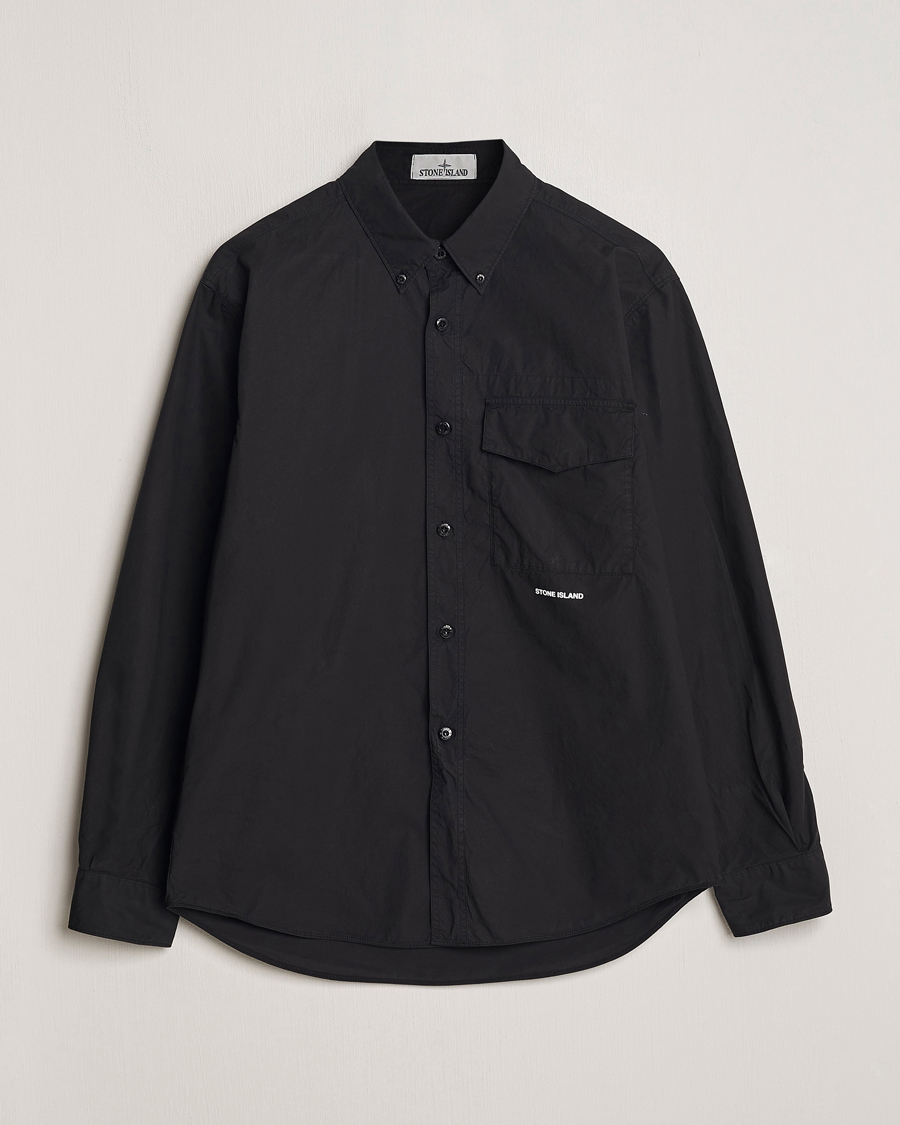 Heren | Overhemden | Stone Island | Light Cotton Shirt Black
