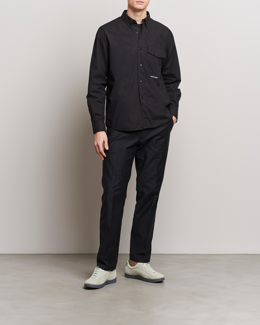 Heren | Overhemden | Stone Island | Light Cotton Shirt Black