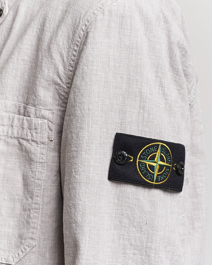 Heren | Pakken | Stone Island | Linen Nylon Relaxed Suit Dove Grey