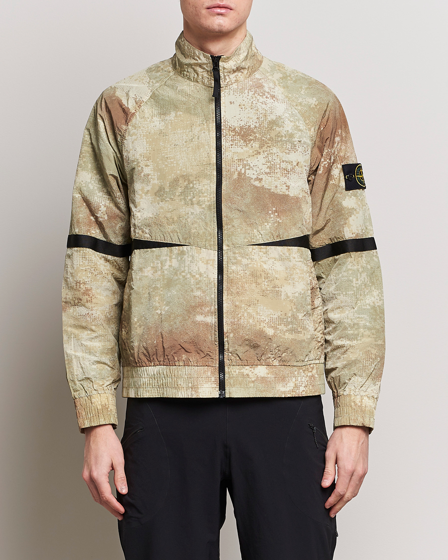 Heren |  | Stone Island | Dissolving Grid Camo Short Jacket Natural Beige