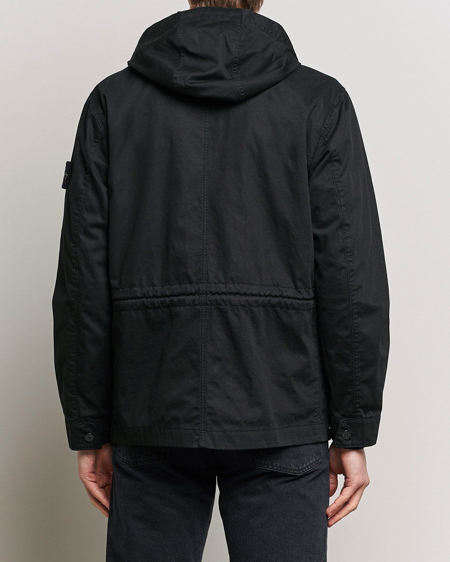 Heren | Jassen | Stone Island | Bio Rasso TC Cotton Hooded Jacket Black