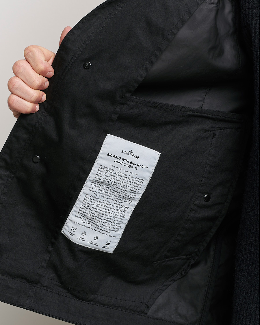 Heren | Jassen | Stone Island | Bio Rasso TC Cotton Hooded Jacket Black