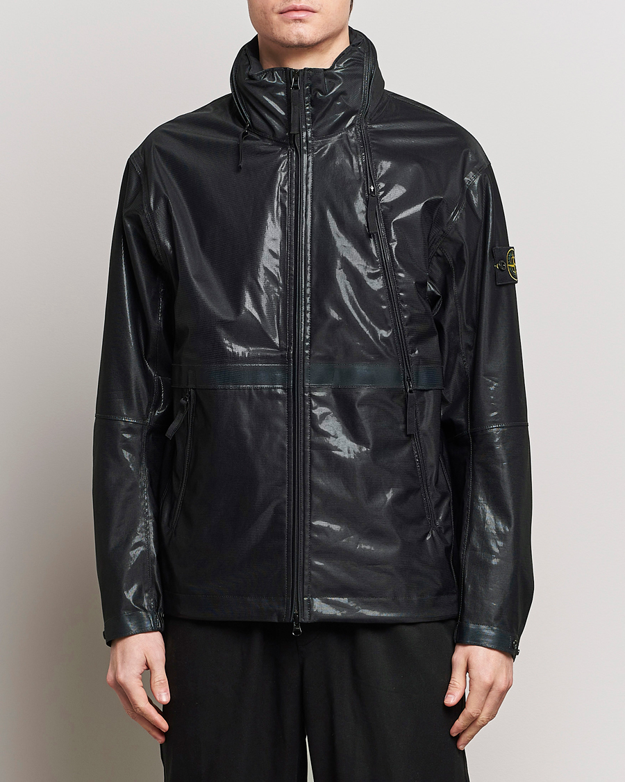 Heren |  | Stone Island | Metallic Run Proof Nylon Jacket Cobalt Blue