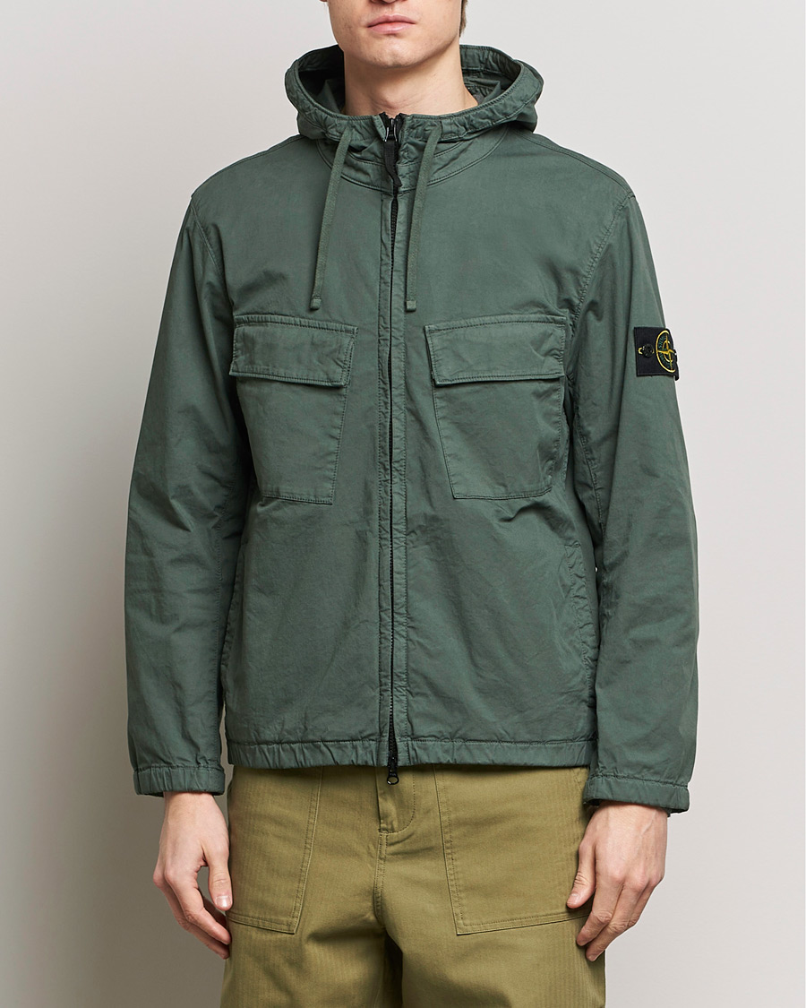 Heren |  | Stone Island | Supima Cotton Hooded Jacket Musk