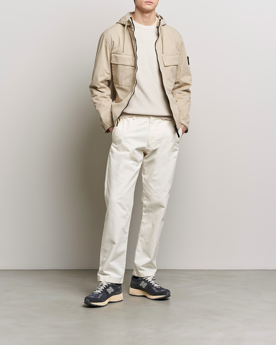 Heren | Jassen | Stone Island | Supima Cotton Hooded Jacket Sand