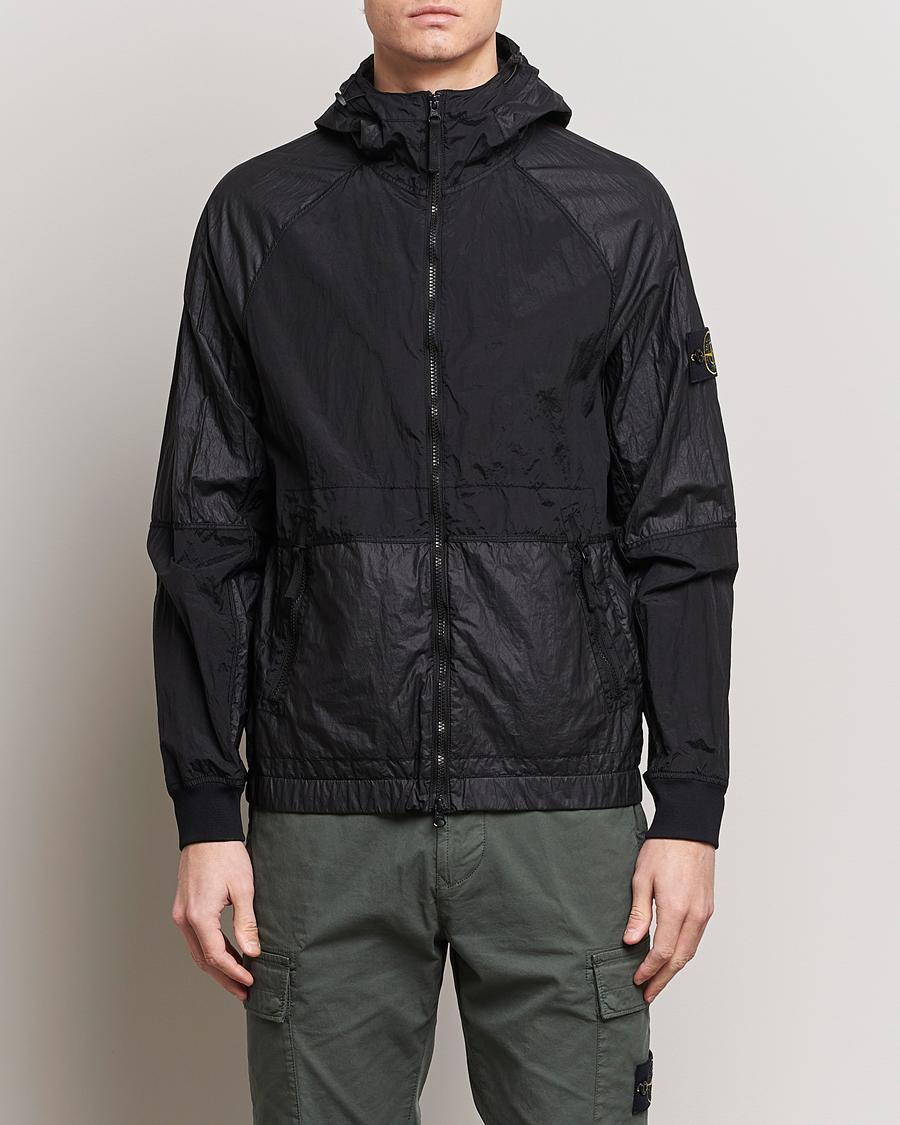 Heren |  | Stone Island | Nylon Metal Hooded Jacket Black