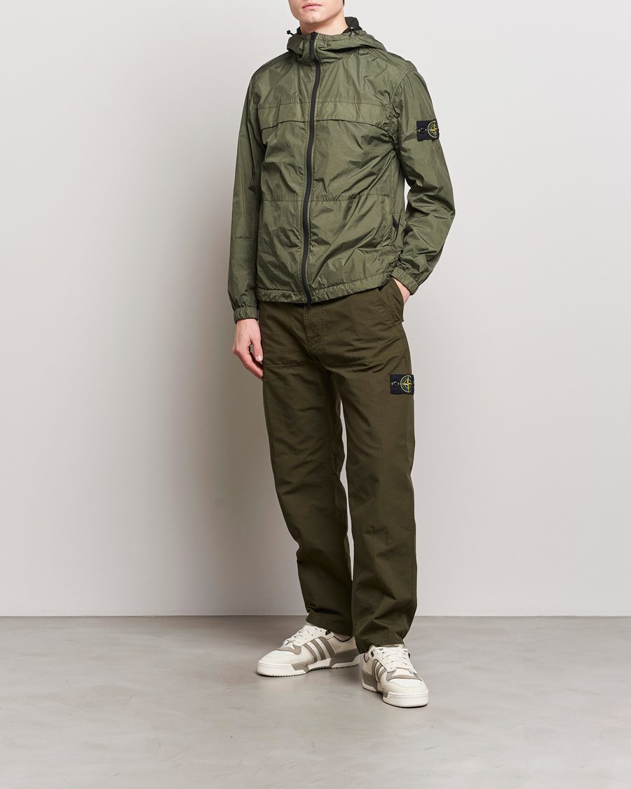 Heren | Jassen | Stone Island | Crinkle Reps Hooded Jacket Musk