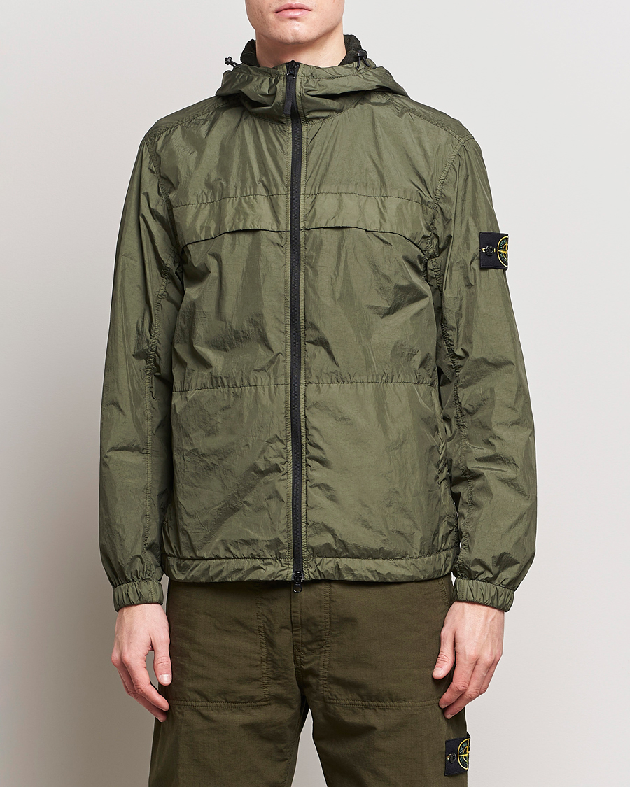 Heren | Jassen | Stone Island | Crinkle Reps Hooded Jacket Musk