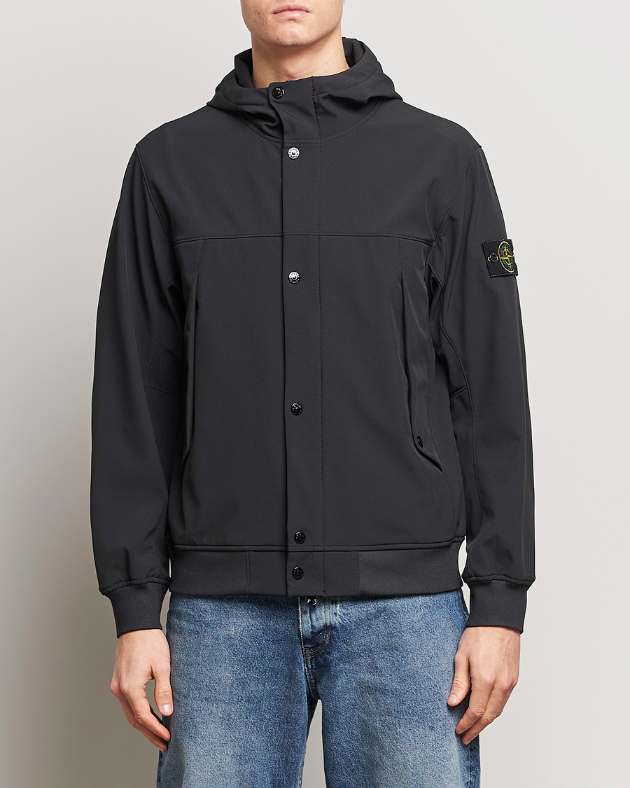 Heren | Stone Island | Stone Island | Light Soft Shell Jacket Black