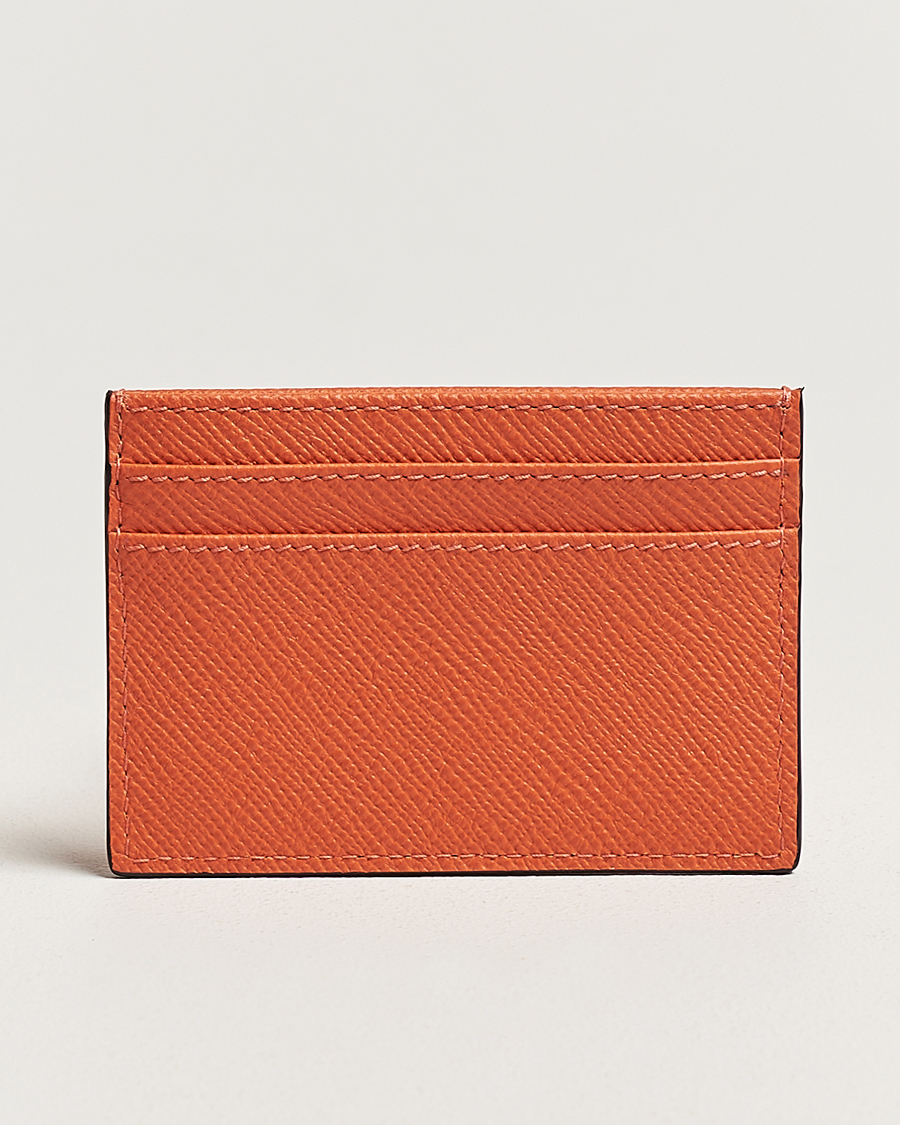 Heren | Accessoires | Smythson | Panama Flat Cardholder Orange