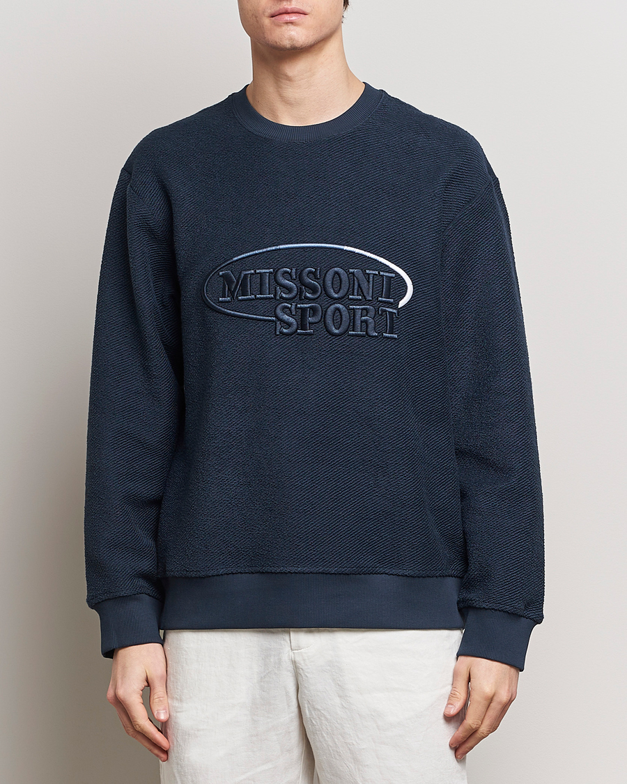 Heren | Italian Department | Missoni | SPORT Crewneck Sweatshirt Navy