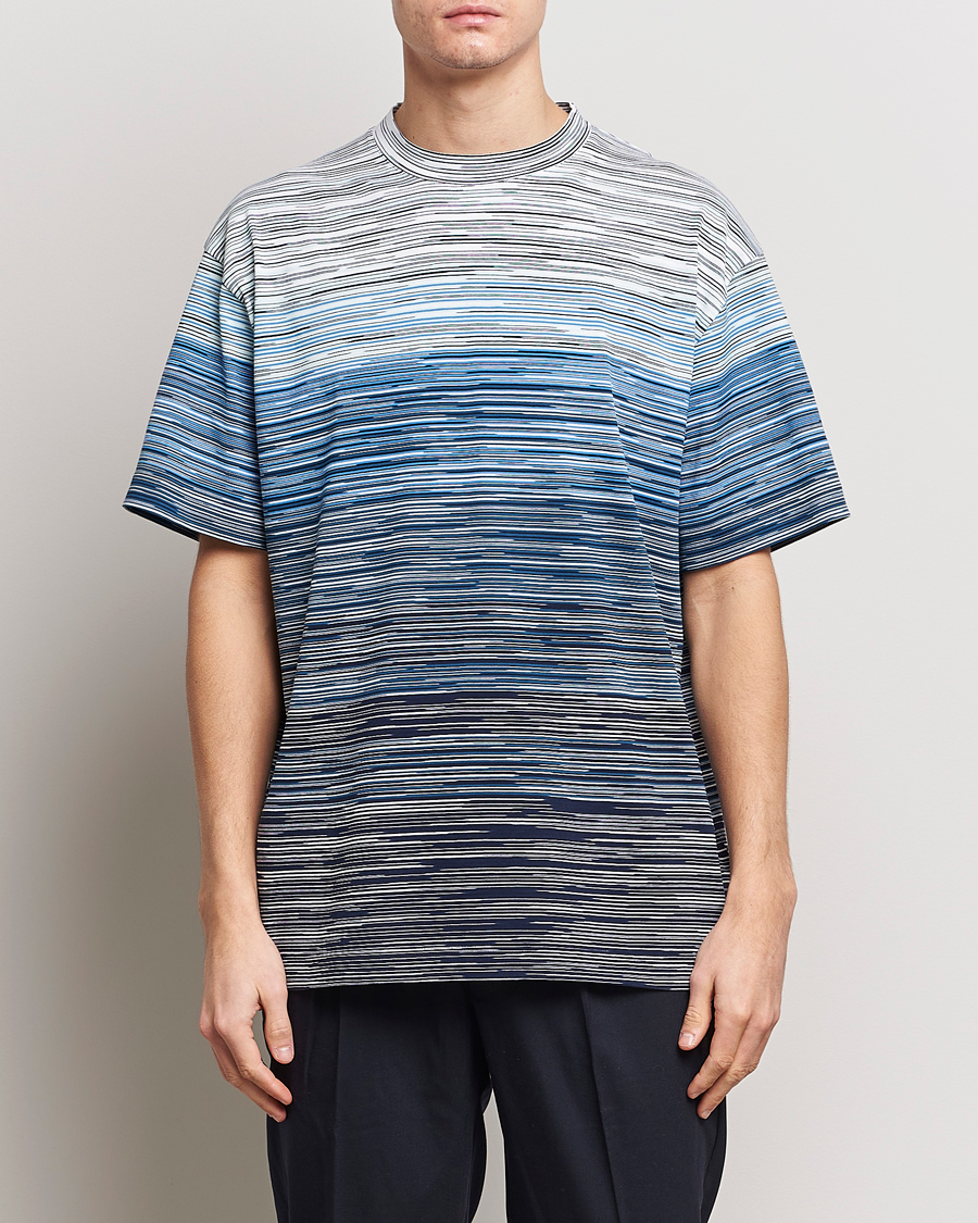 Heren | Italian Department | Missoni | Space Dyed T-Shirt Blue
