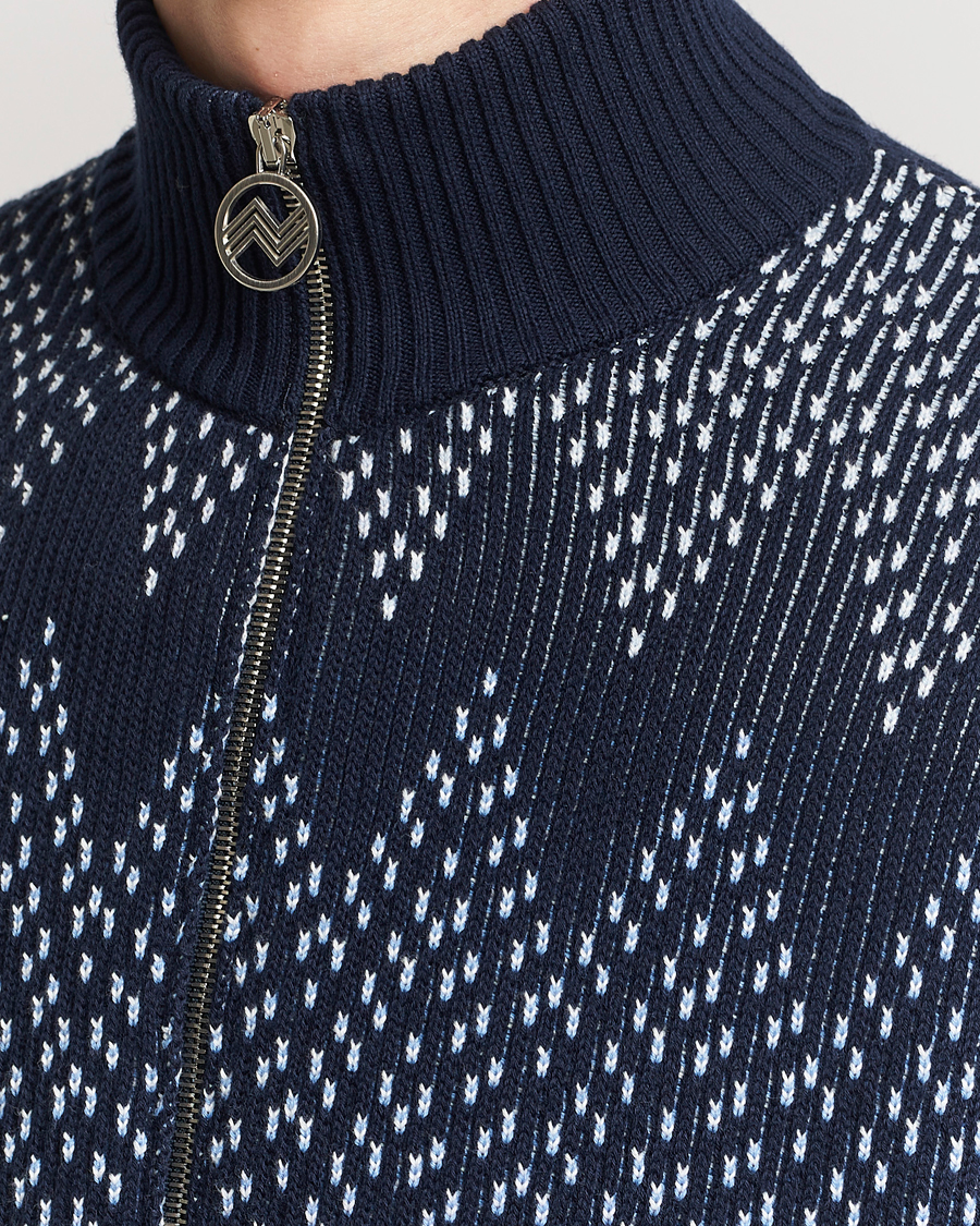 Heren | Truien | Missoni | Chevron Full Zip Cardigan Jacket Navy