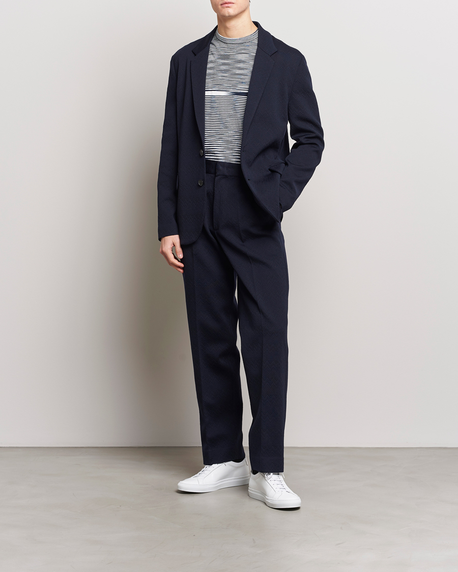 Heren | Blazers | Missoni | Chevron Wool Blazer Navy