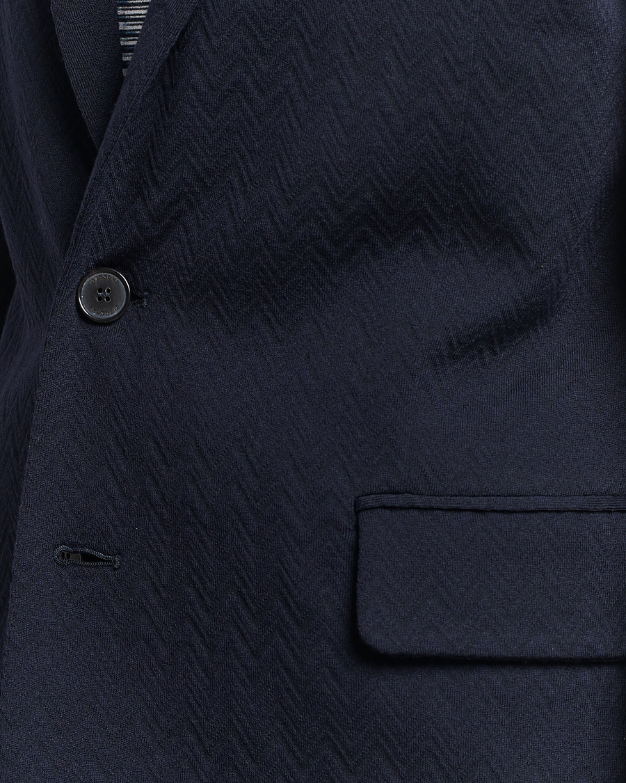Heren | Blazers | Missoni | Chevron Wool Blazer Navy