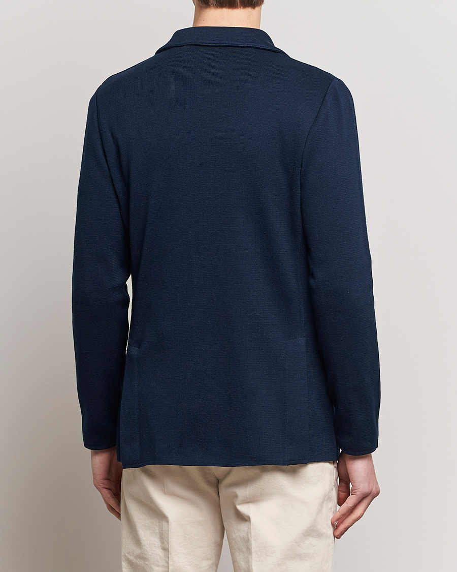 Heren | Blazers | Lardini | Knitted Cotton Blazer Navy