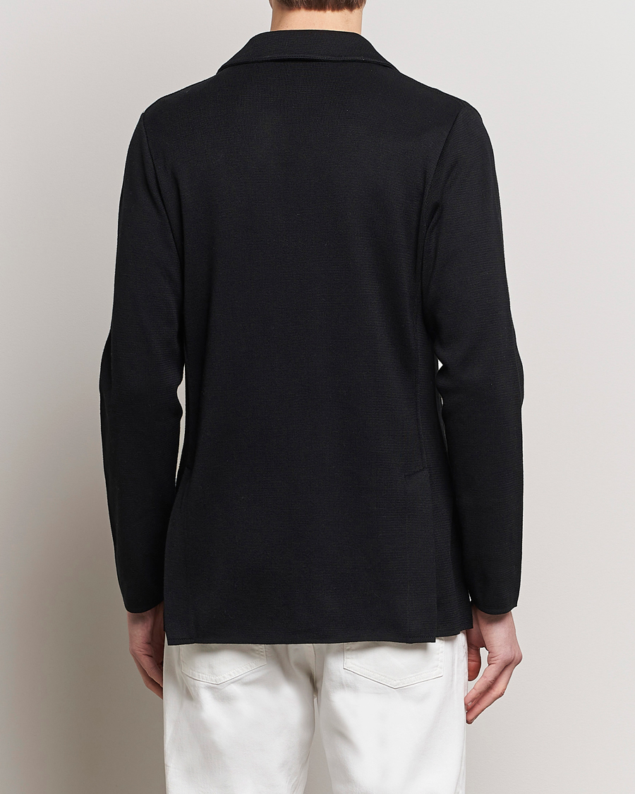 Heren | Blazers | Lardini | Knitted Cotton Blazer Black